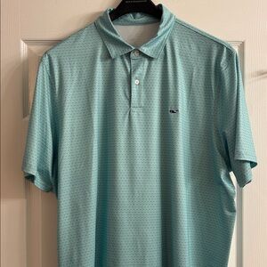 Vineyard Vines Men's Teal Polo Shirt